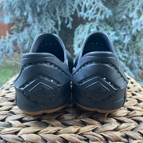 Sperry Top Sider Black Water Strider Athletic Rubber Boat / Work shoe. M7 - W8 - Picture 5 of 8